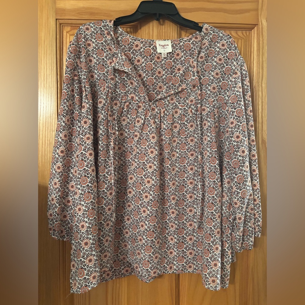 Hayden, Sz 2XL, Women's Floral Top - Multicolor, EUC